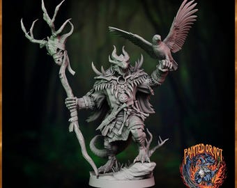 Miniatura de druida Dragonkin STL / Descarga digital