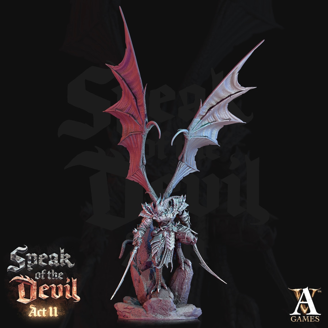 Greater Devil - Horned Devil Resin Miniature| 3 BASE Sizes| Nine Hells ...