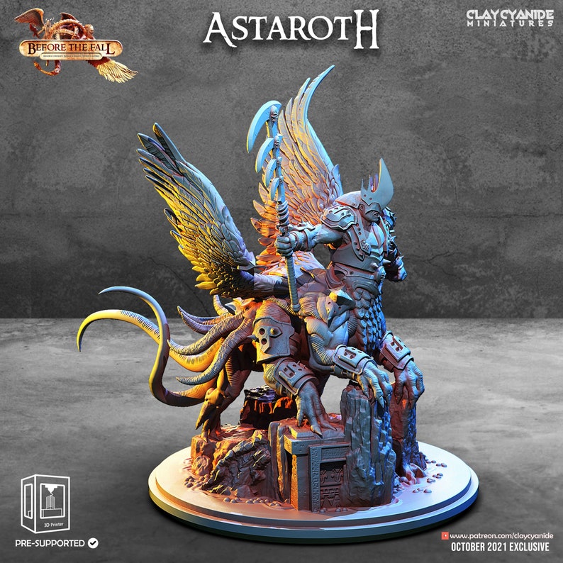Infernal Demon Prince Astaroth – Resin Boss Miniature | 5 Sizes - Etsy