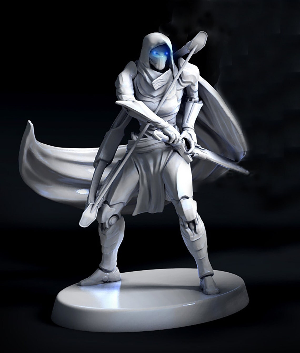 Warforged Fighter Miniature | Construct Ranger Rogue | UNPAINTED Resin ...