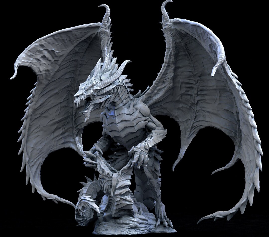 Steel Dragon Miniature Waterdeep Dragon Young, Mature & Ancient Sizes