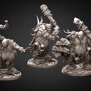 Hill Giant, Oger | 28mm & 32mm Scale | 75mm Tall (32mm scale)| Dungeons and Dragons | Pathfinder Oger | Daybreak Miniatures | Tabletop RPG |