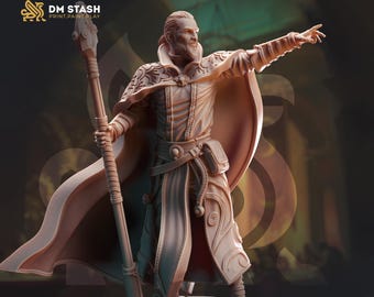 Menschen Hexenmeister Miniatur | Dunkel Hexenmeister | Unbemalte Resin Rollenspiel Figur