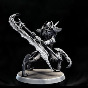Sci-Fi Miniature Robot Enfield Dragoon, H.R Giger Style | Base Diameter Sizes: 50mm, 65mm,80mm | Resin Mini | Mini Monster Mayhem