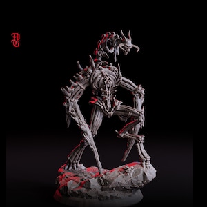 Undead Bone Construct, Demon Fiend, Miniature | 4 Sizes Medium, Large, Huge, Gargantuan | Dungeons and Dragons 5e Pathfinder | Flesh of Gods