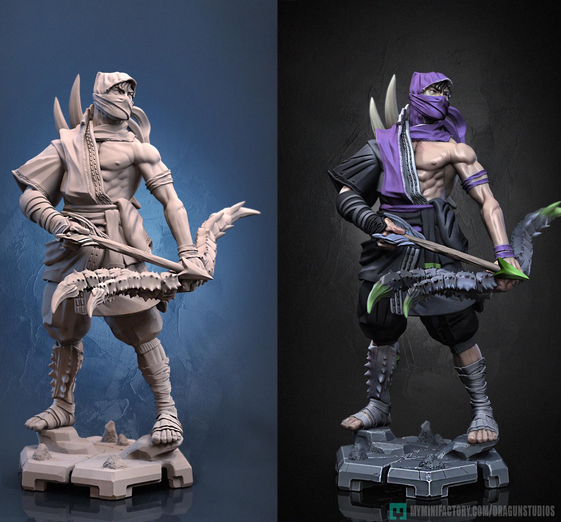 Human Rogue Assassin Ranger Ninja PC NPC | UNPAINTED Miniature | 5 ...