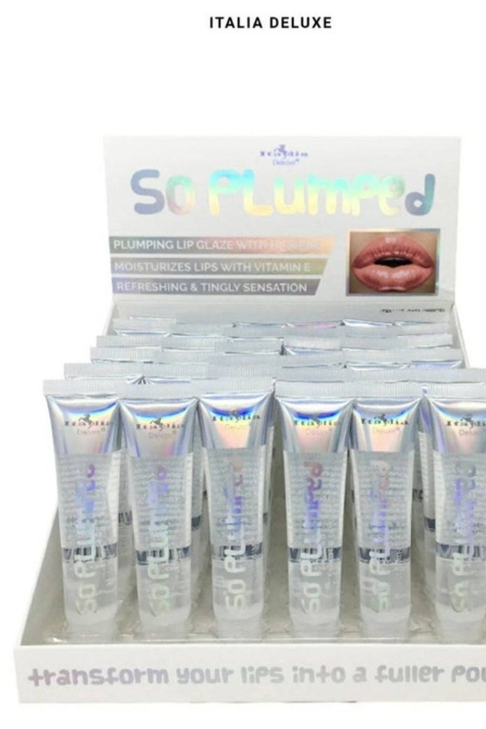 ITALIA DELUXE So Plumped Lip Glaze With Vitamin E Oil lip Etsy