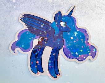 Holografiskt klistermärke med prinsessan Luna | Klistermärke med prinsessan Luna | Klistermärke med prinsessan Luna | Klistermärke med min lilla ponny
