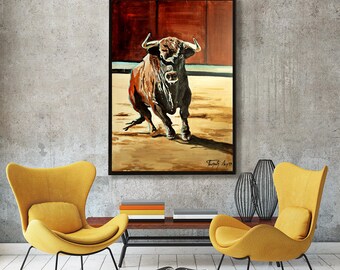 Bull | Oil on canvas | painting