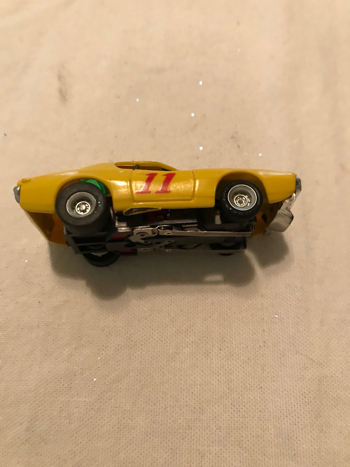 Aurora AFX Magna Traction HO Slot Car Bright Yellow And Black Etsy