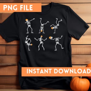 Scheletri danzanti File PNG, Download immediato, Halloween, Spettrale, Ossa, Cappelli, Breakdance, Ottobre, Dolcetto o scherzetto, Sacchetti di caramelle, Musica, Mosse