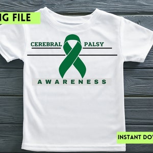 Bold Cerebral Parasy Awareness, CP, PNG, Kids, File di taglio per Silhouette, File di taglio per Cricut, Digitale