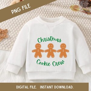 Christmas Cookie Crew PNG-bestand, peperkoek, decoreren, prettige feestdagen, vrolijk kerstfeest, neven bemanning, schattig, kinderen, volwassenen, kous, trendy,