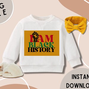 I Am Black History PNG File: BLM Fist Design (Digital Download)