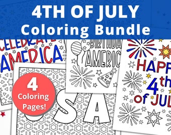 July Coloring Page | Etsy