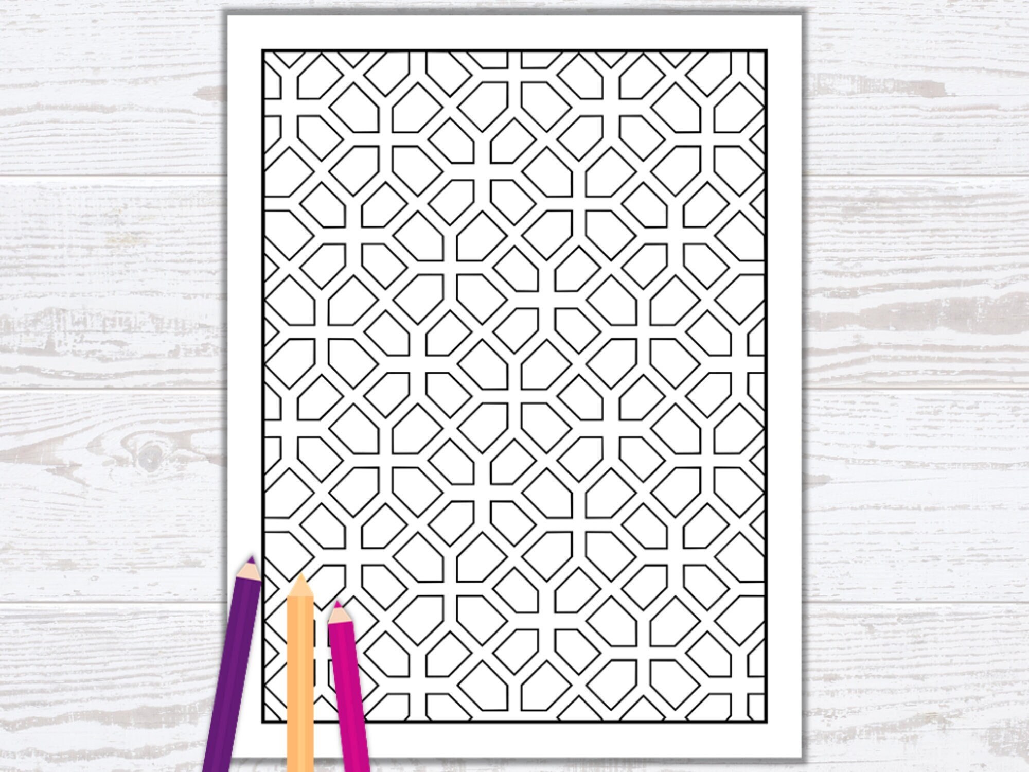 coloring pages of simple patterns