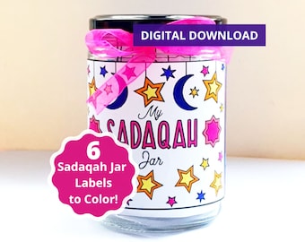 Sadaqah Jar Printable: Ramadan Kids Craft Activity (Digital Download)