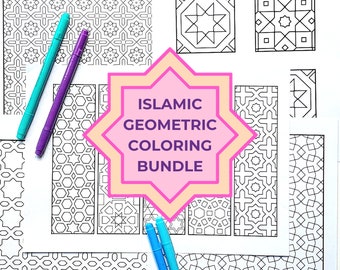 Islamic Coloring Pages - Ramadan Coloring Sheets - Islamic Bookmarks to Color - Adult Coloring Pages - Kids Coloring Pages - PDF Download