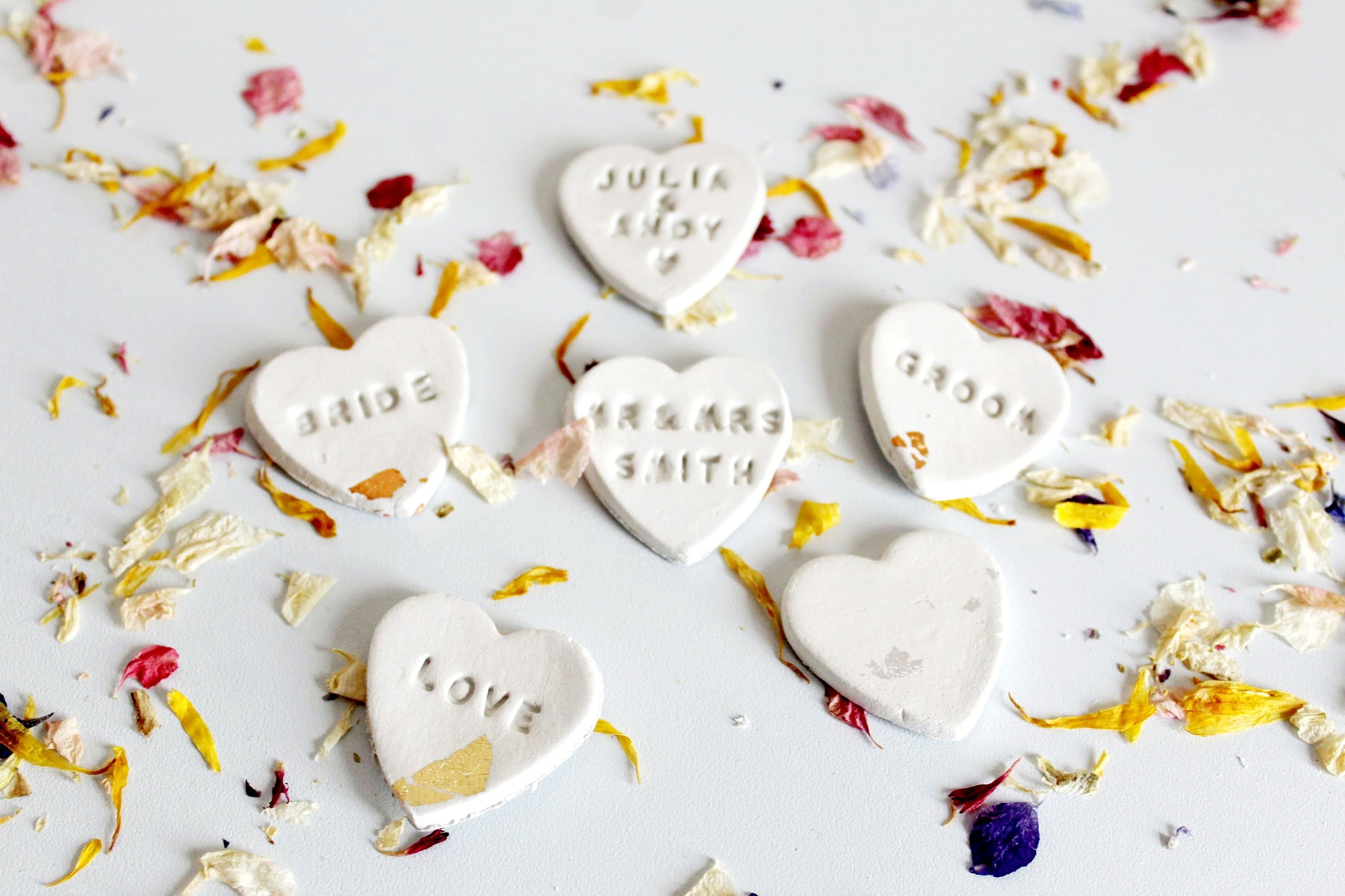 Table Confetti Personalised Wedding Table Confetti Wedding Etsy