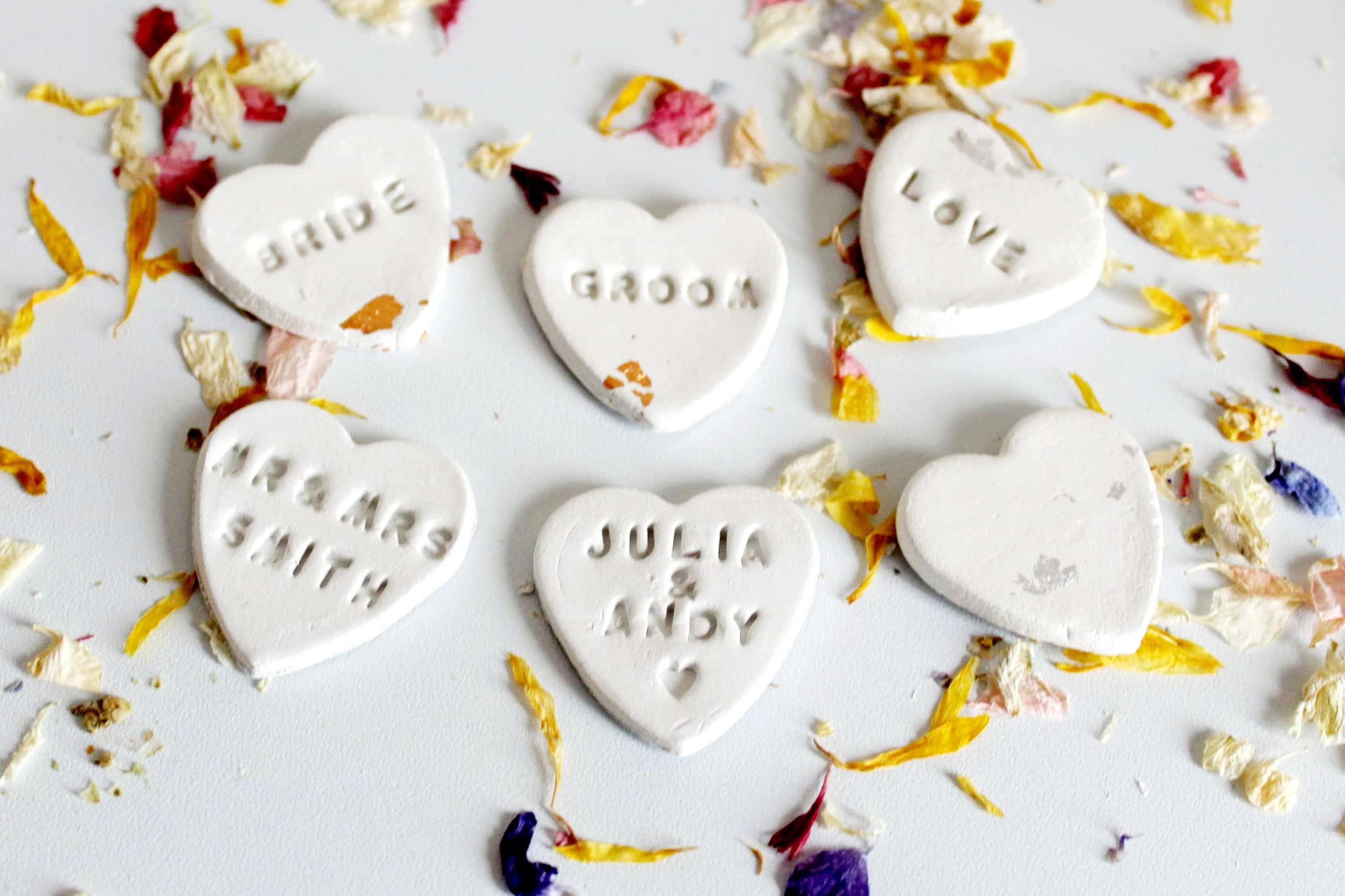 Table Confetti Personalised Wedding Table Confetti Wedding Etsy