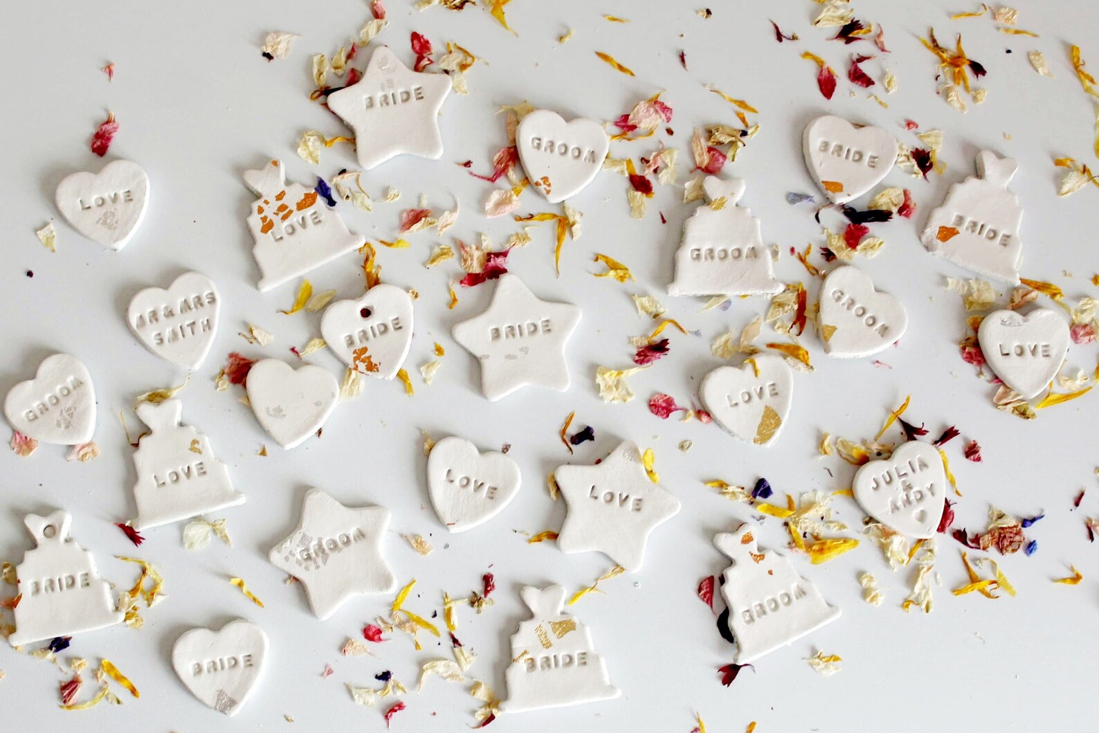 Table Confetti Personalised Wedding Table Confetti Wedding Etsy