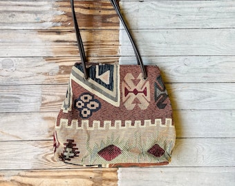 bolso tapiz vintage / bolso tejido kilim