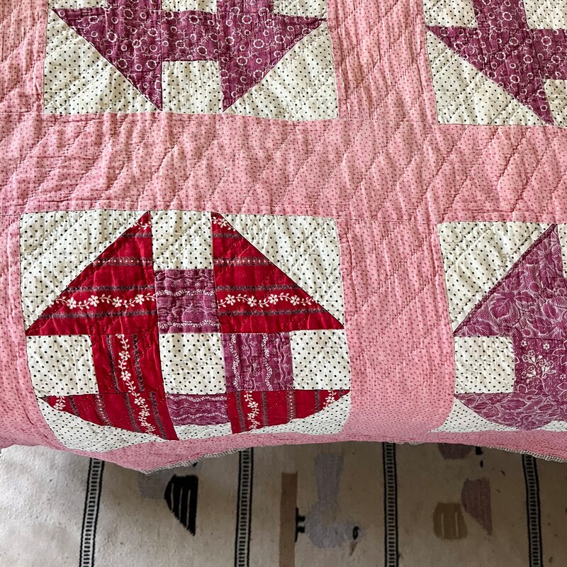Pink Quilt - Etsy