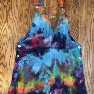 Tie Dye Short Overalls Etsy