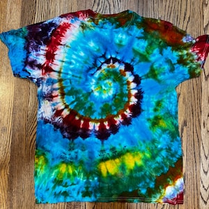 Octopus’ Garden.  XL Ice-dyed Double-sided Tie Dye tee.