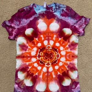 Starlight Express.  2XL Ladies Double-sided Ice-dyed Tie Dyed Cotton Tee.