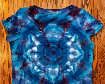 Let It Go.  XL Women’s Ice-Dyed Tie Dyed Tee Shirt.