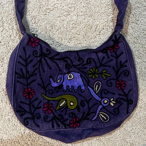 Nepal Elephant Design Handmade Hand Bag.