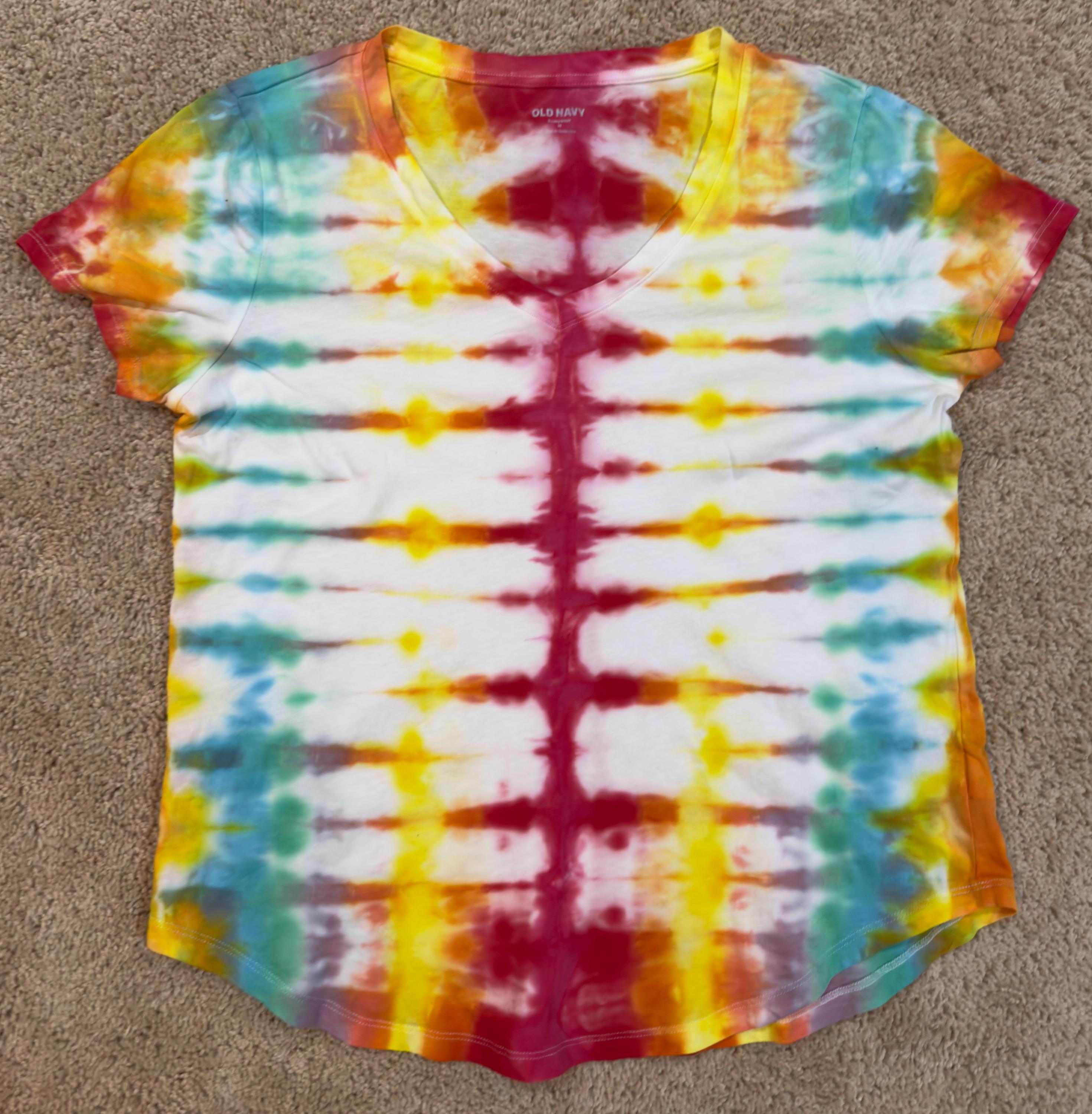 Short Sleeve Old Navy Rainbow Tie Dye Sweatshirt Old Navy Shirts