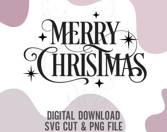 Merry Christmas SVG, Christmas cutting file, Christmas Shirt SVG, Merry Christmas image, Christmas gifts, Cricut Christmas files, SVG Xmas