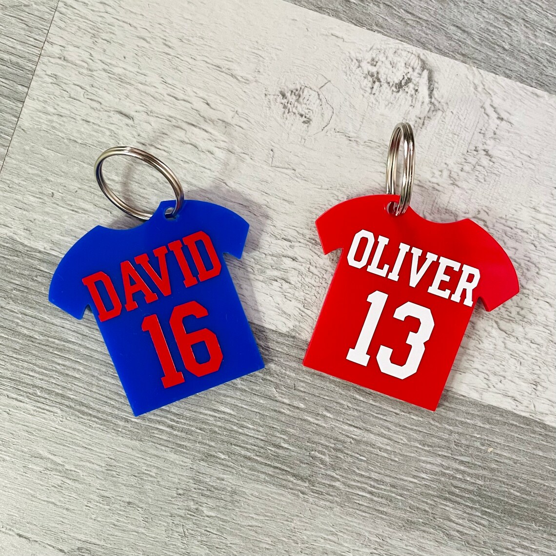 Personalised football keyring football shirt keyring Etsy