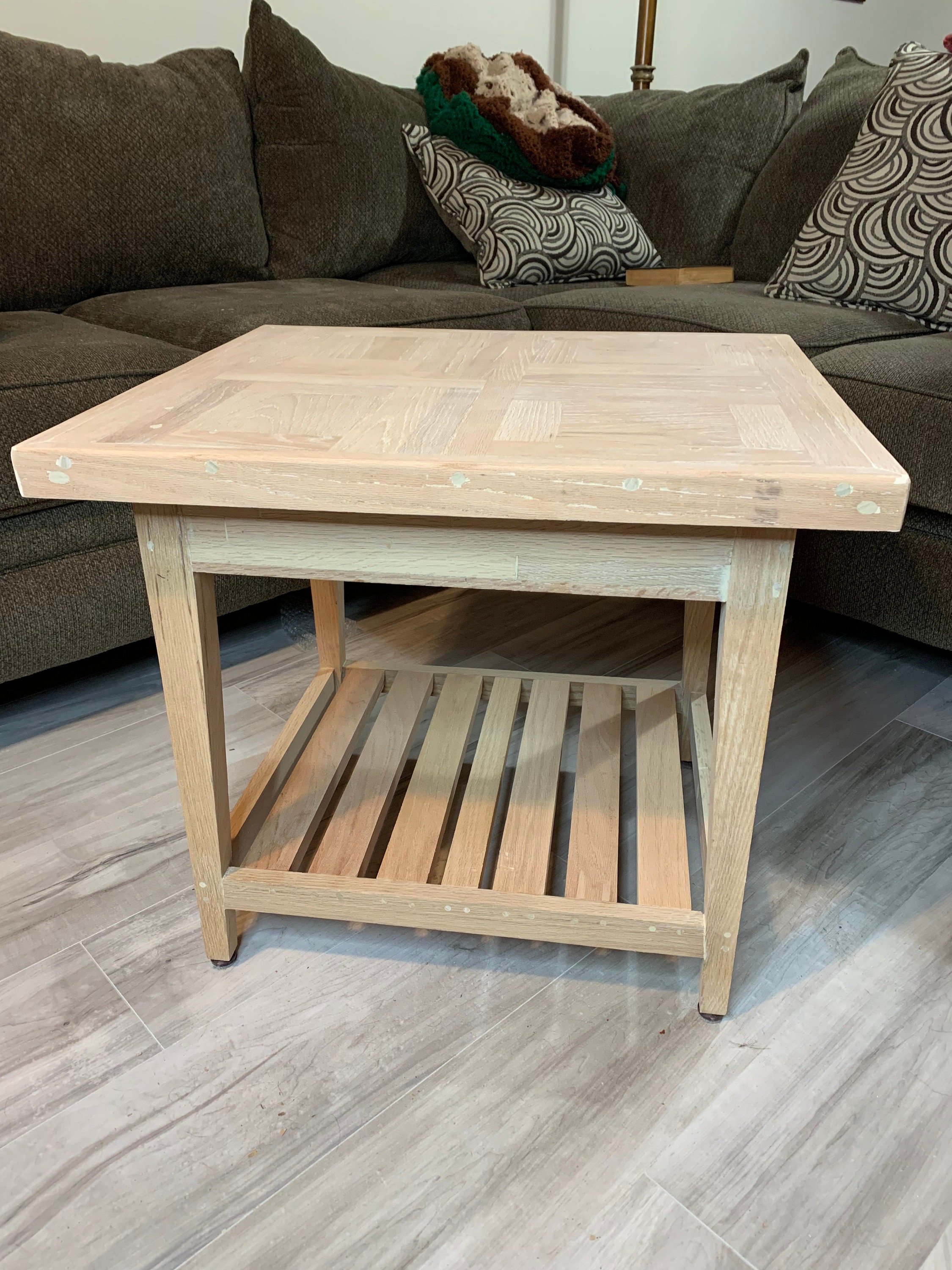 Solid Oak Gun Concealment End Table / Nightstand Etsy