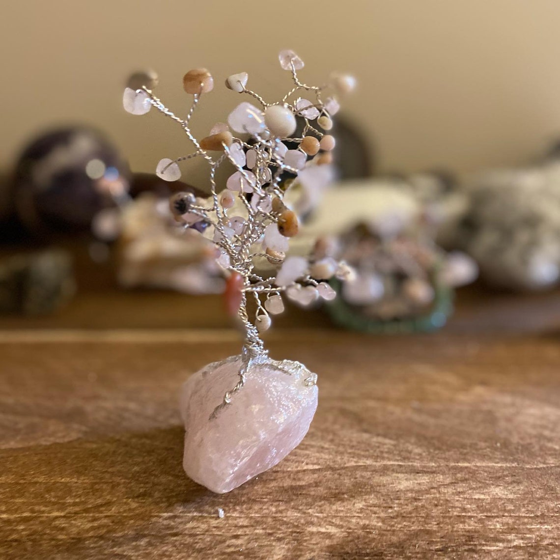 Rose Quartz Crystal Tree Rough Natural Quality Gemstone Etsy