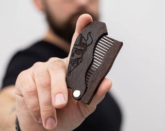 Best Dad Gift, Custom comb, Husband birthday gift, Groomsman gift, Beard gift, Father's Day, Gifts for men, Beard care accessory