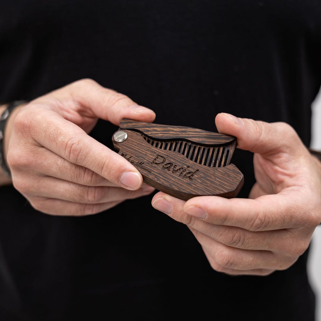 Men's Beard Grooming Tool, Custom Beard Comb, Gift for Real Man ...