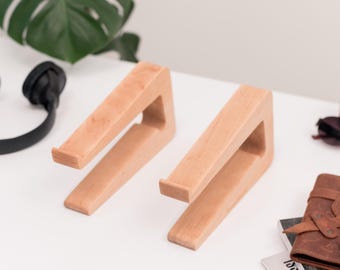 Aangepaste houten laptophouder, MacBook-standaard, verhoger, bureauopstelling, thuiskantoor en cadeau nieuwe baan