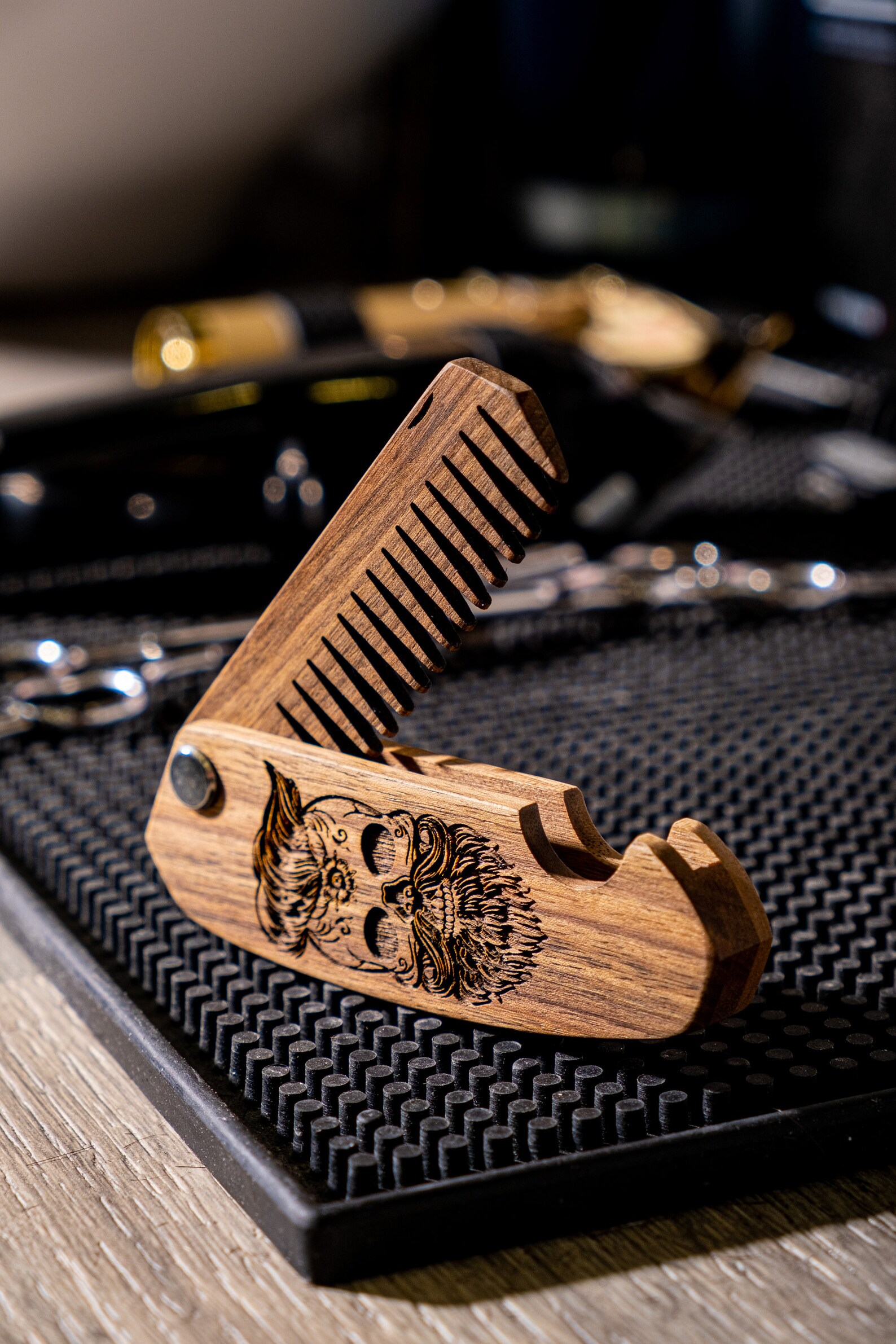 Beard Comb Personalized Father's Day Gift Wooden Hair Comb Etsy