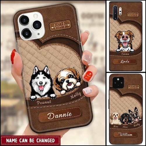 Personalized Dog Breed Phone Case Dog Mom Puppy Pet Dogs Etsy