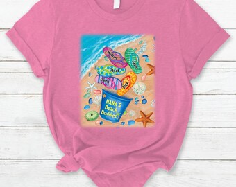 Nana's/Mom's Beach Buddies Summer Flip Flop Personalized Pillow