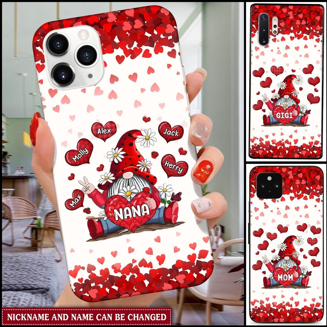 Oh My Gourd I Love Fall - Family Personalized Custom Clear Phone Case - Autumn Fall Gift For Grandma