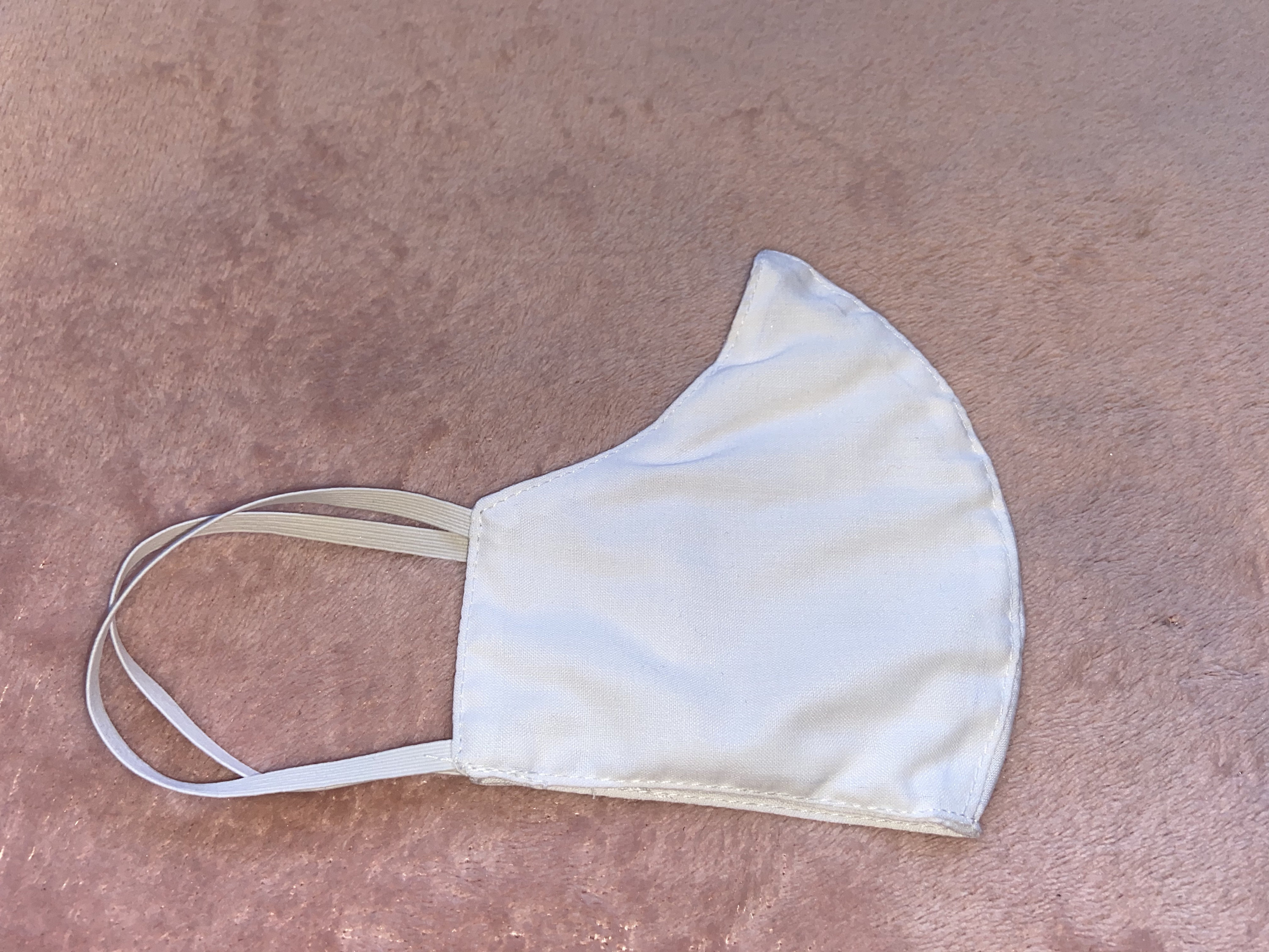 White cloth Face Mask Etsy