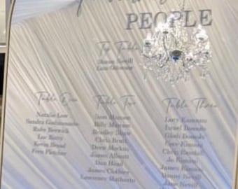 Seating plan heading, Our favourite  people, Table plan, Be our guest, Find your seat, Your seat awaits/ Free name and date