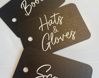 1 hole  Loop  Basket Tags black white or grey  , Basket Tags |Box Tag Labels Gift Tags|Vinyl Tags to Organise Your Home,Cupboard,Wardrobe