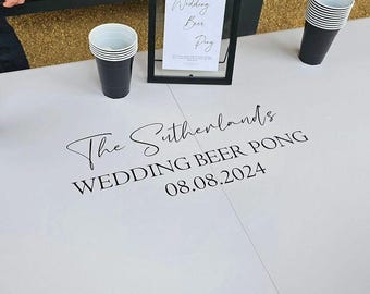 Beer pong vinyl  decal, wedding, birthday, Party Games & Events