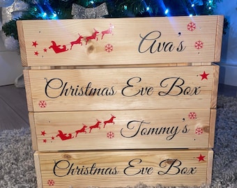 Christmas Eve box vinyl sticker Decal for Christmas Crate,Christmas Eve Stickers,LABEL ONLY