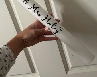 Glow Stick Vinyl Stickers / Wedding Label / Personalised Glow Stick Vinyl stickers / Glow Stick labels